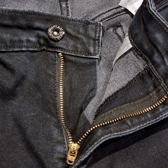 Levi's Black Legging Jeans Size 16M Length 32 - Picture 6 of 8